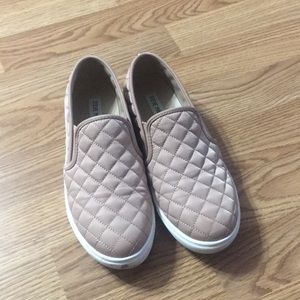 Pink Steve Madden slip ons